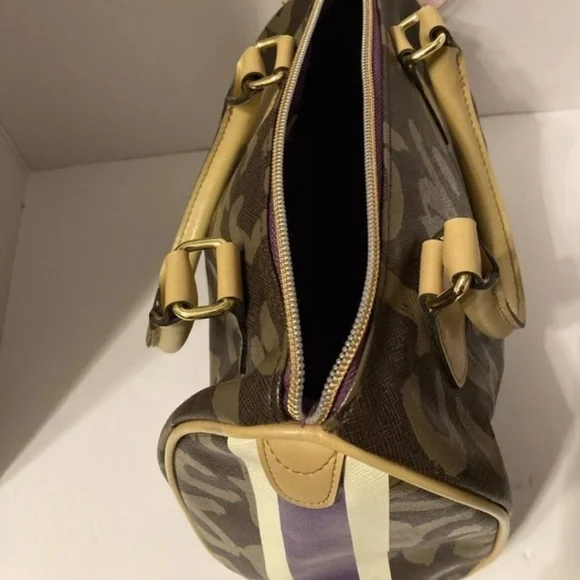 Victoria's Secret Women's Brown and Purple Bag Love Medium - Picture 9 of 11